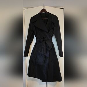 Tahari Navy Trech Coat